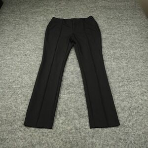 Lafayette 148 New York Pants Womens 10 Black Gramercy Acclaimed Stretch Straight